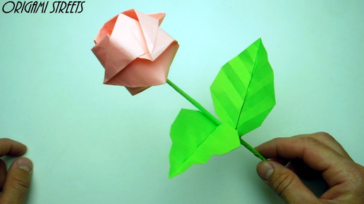 Оригами роза: инструкция с фото