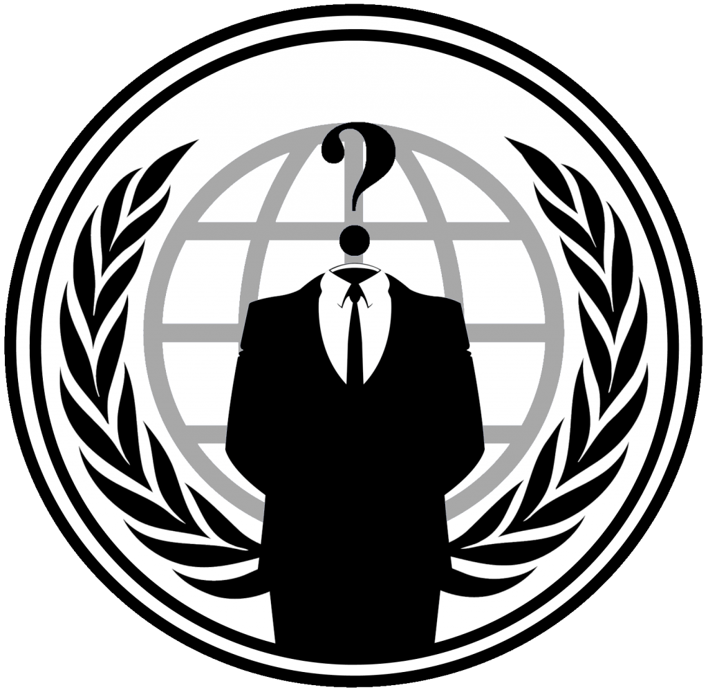 Логотип хакерской группировки Anonymous.