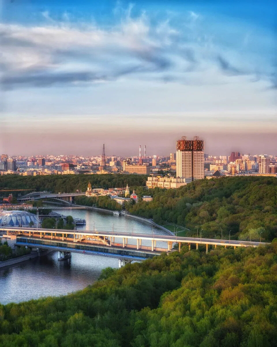 Москва Воробьевы горы смотровая площадка