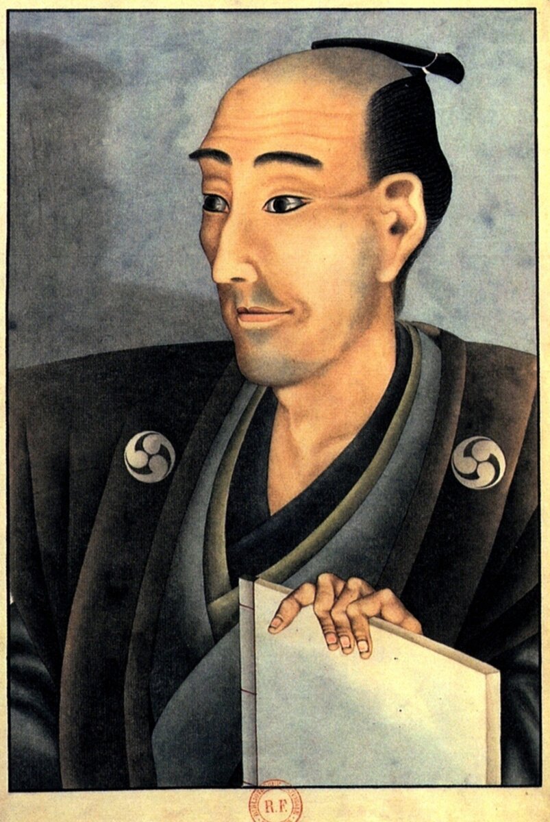 Портрет самурая в чонмагэ (Википедия)