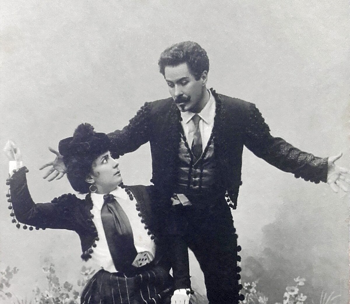 Николай Фигнер - Хозе, Медея Фигнер - Кармен в опере Ж. Бизе "Кармен"