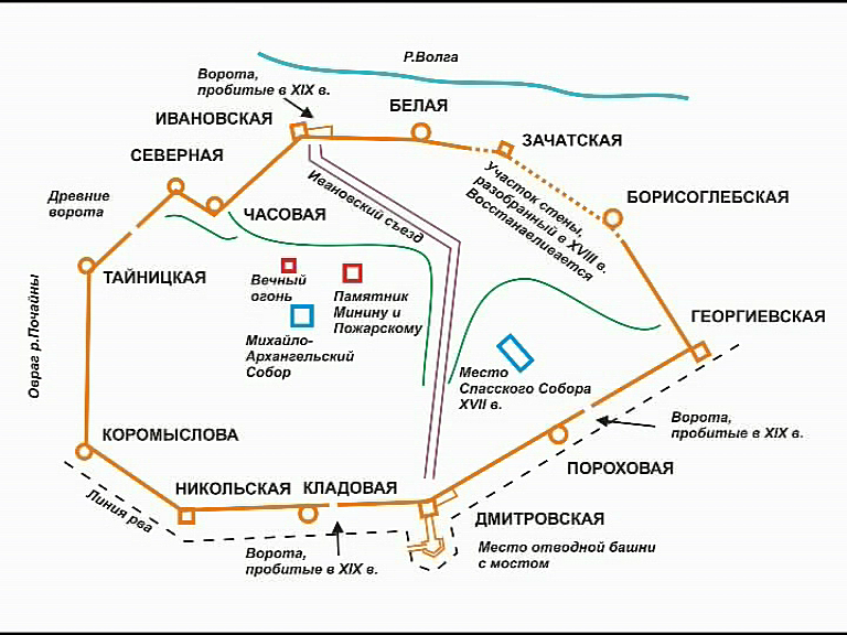 Сколько башен в кремле нижнего новгорода. Название башен Нижегородского Кремля. Схема Кремля Нижний Новгород. Башни Нижегородского Кремля схема. План Кремля Нижнего Новгорода.