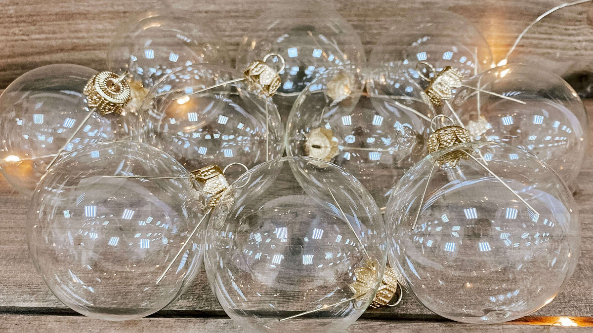 Прозрачные шары для росписи от нашей фабрики.