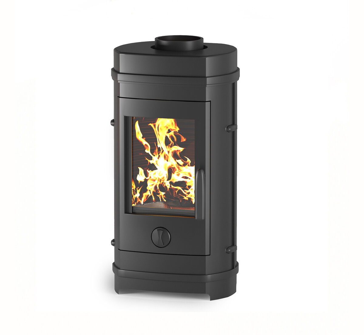 Современный дизайн печи-камина из чугуна