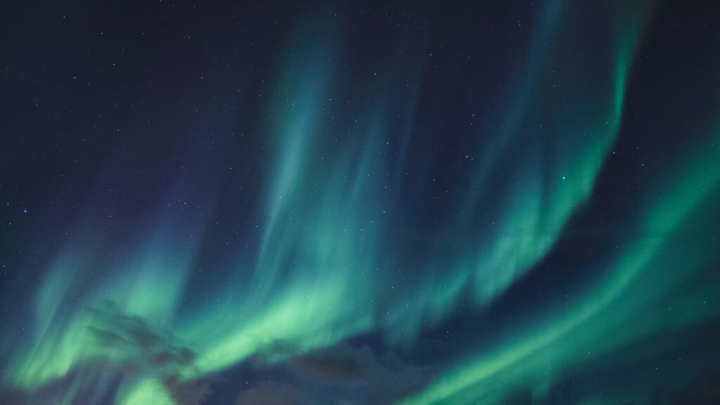    Aurora Borealis, Northern Lights with starry glowing in the night sky Александр Шереметьев