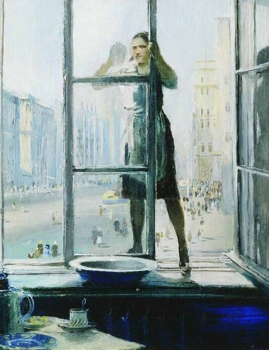 Пименов Юрий "Весеннее окно" (1948) 