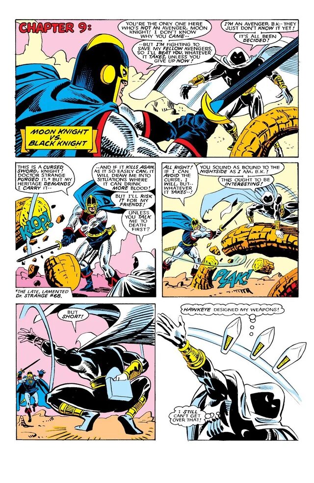 West Coast Avengers Annual 2 (Moon Knight vs Black Knight)