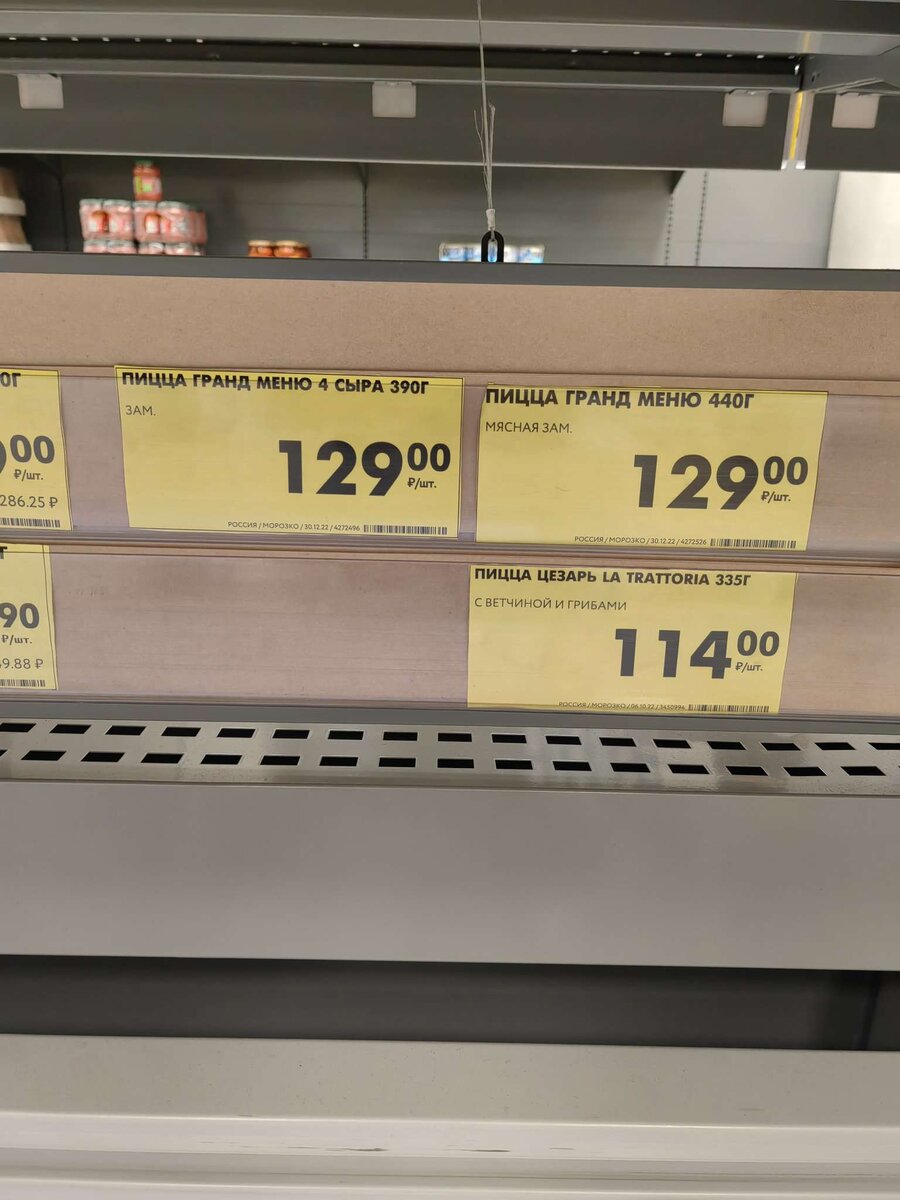 Чижик гранд меню. Пицца в магазине Чижек