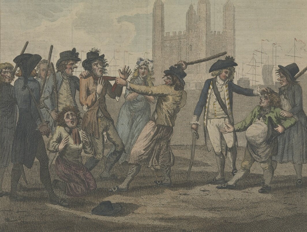 Принудительная вербовка в британский флот. Художник: Samuel Collings