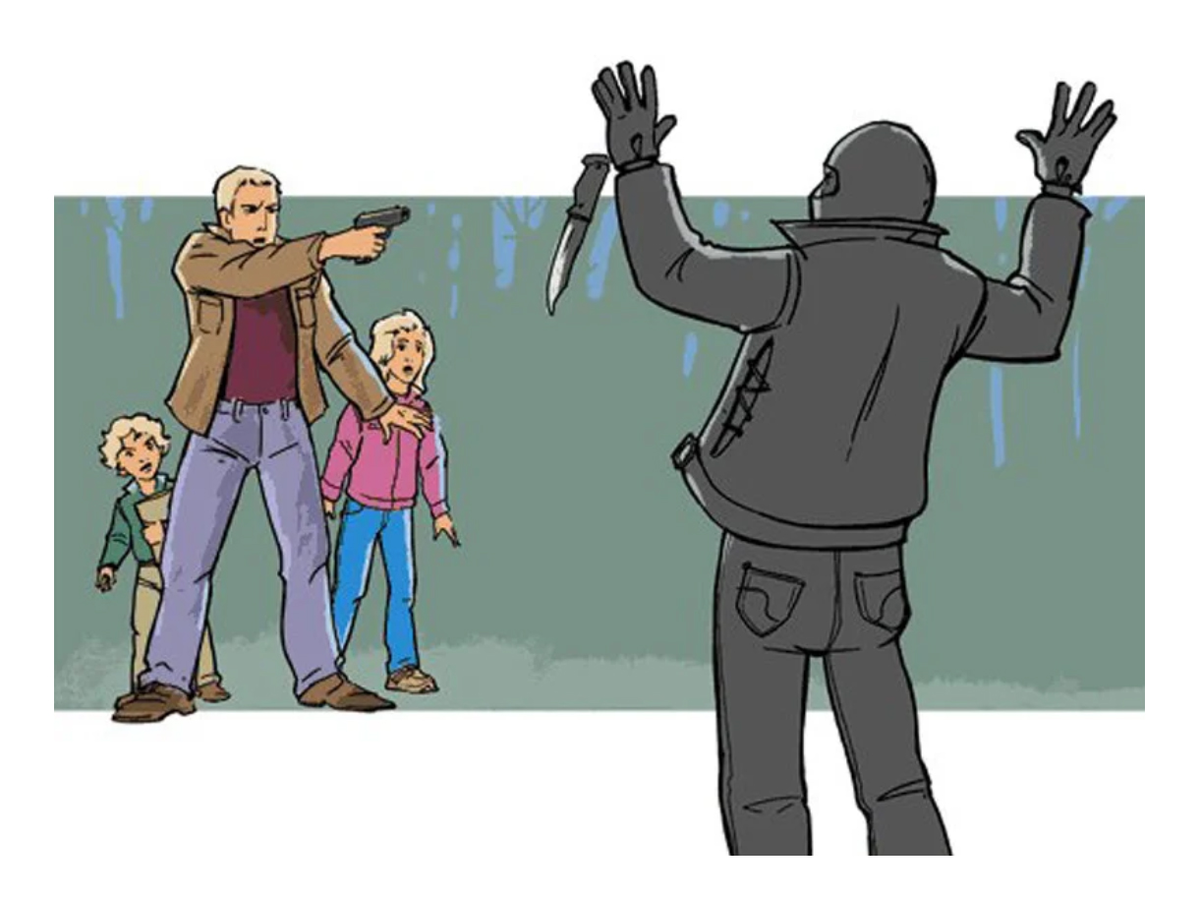 Самооборона - не агрессия.