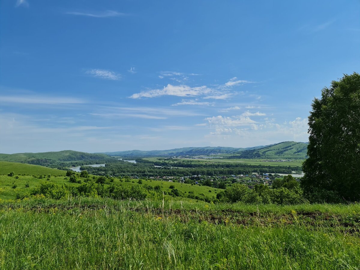 Село Ая, вид с горы "Весёлая"