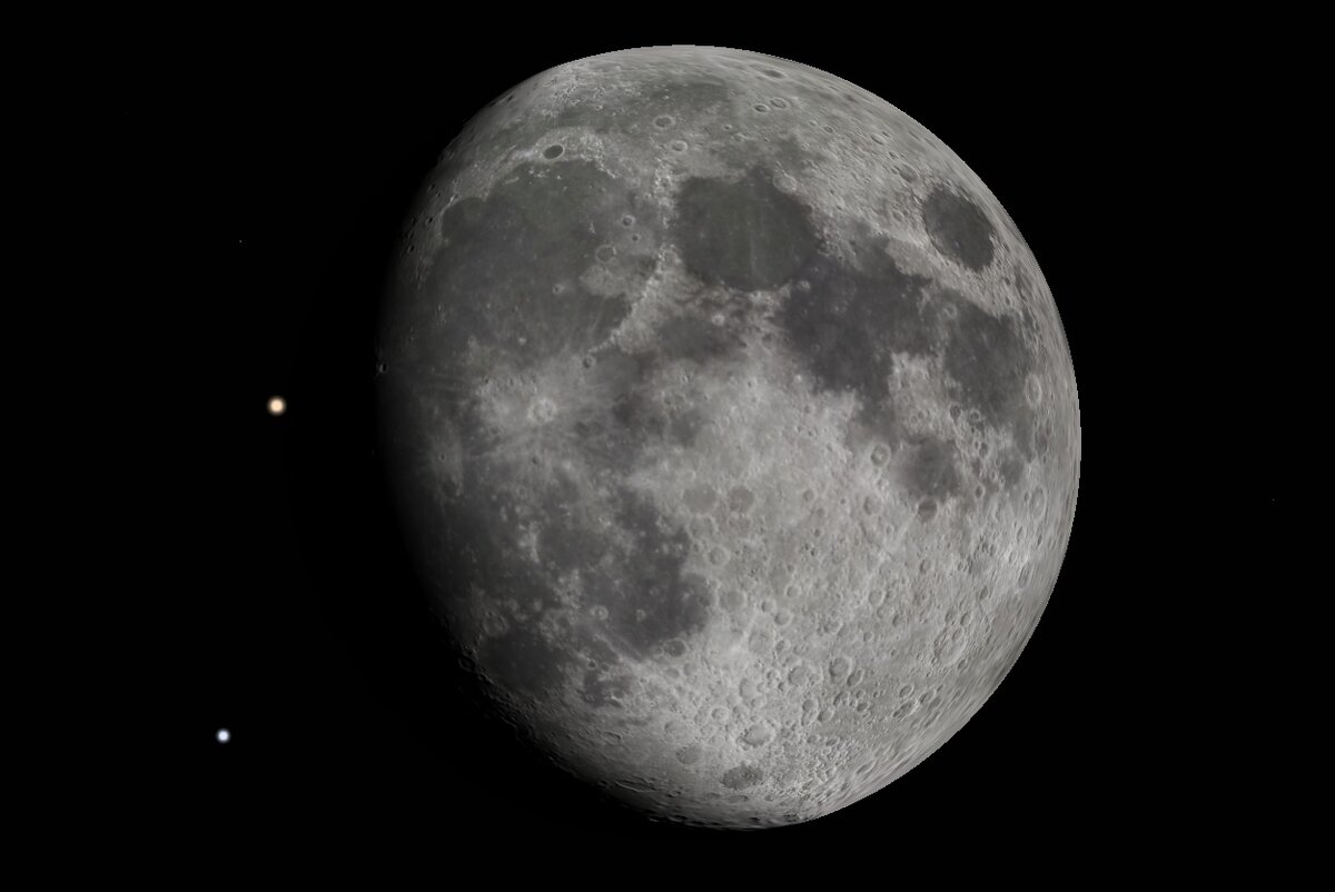  Начало покрытия звезды Луной в 21:21 мск 21 июня 2021 г., программа Stellarium