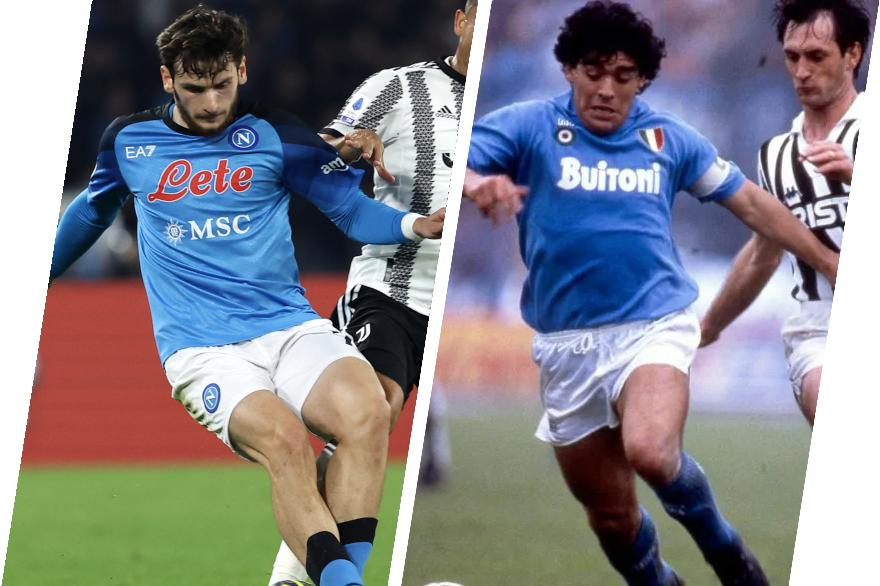 Хвича Кварацхелия для "Наполи", как Диего Марадона в 1980-е. Фото: globallookpress