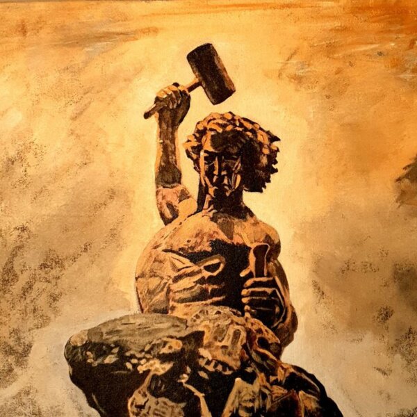 Self made statue