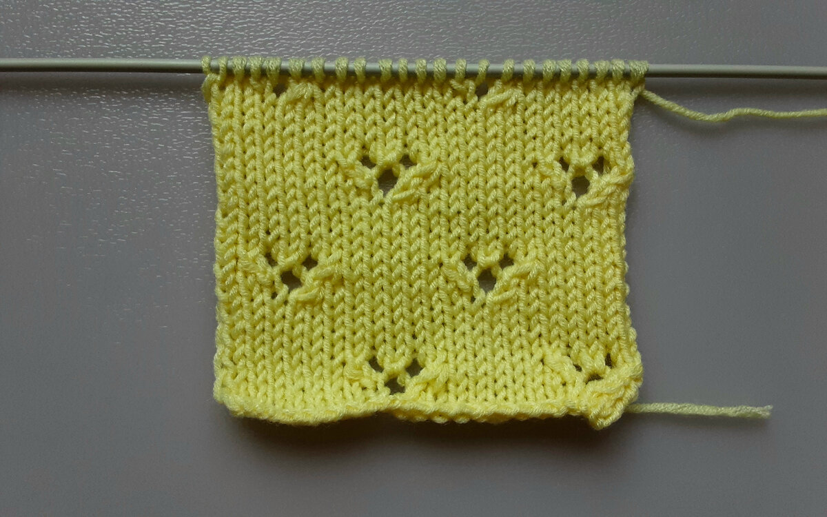 Лицевая сторона узора.