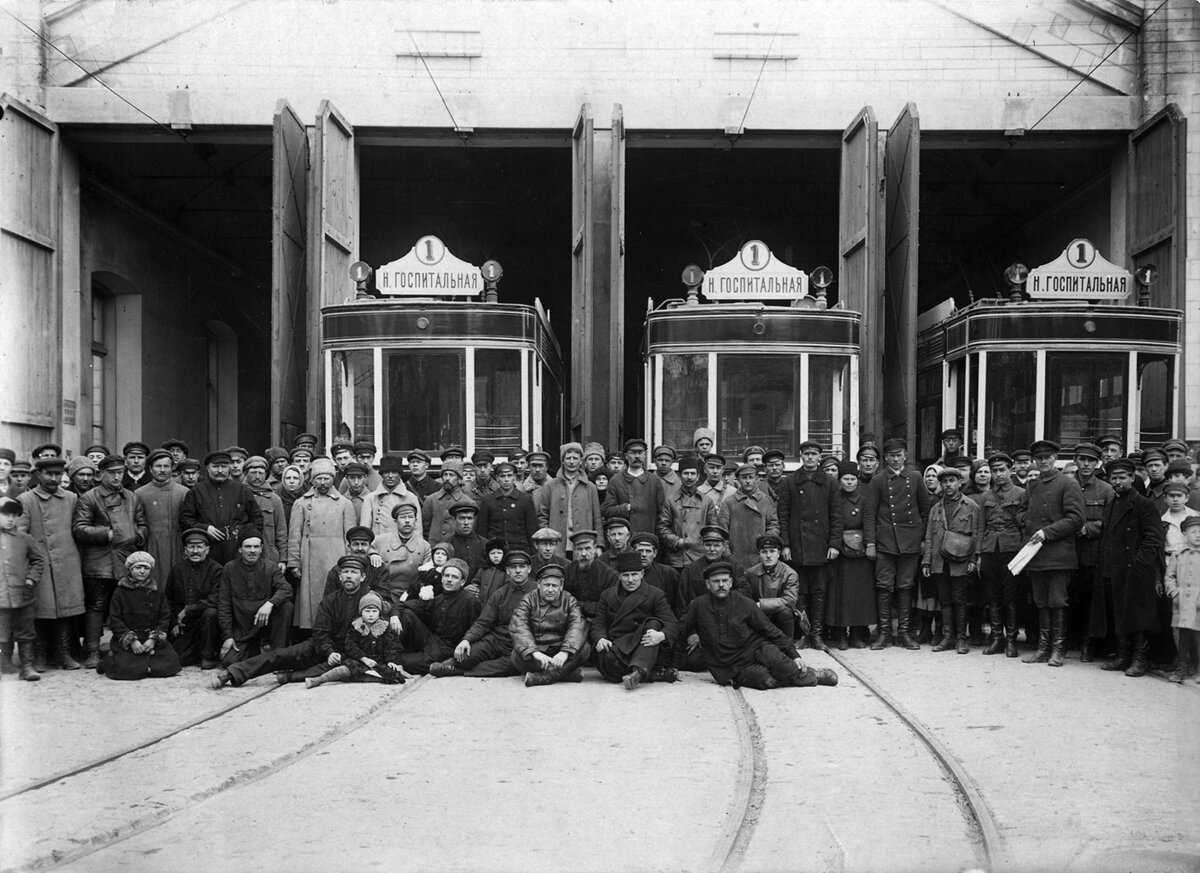 Трамвайный парк Симферополя, 1920 год