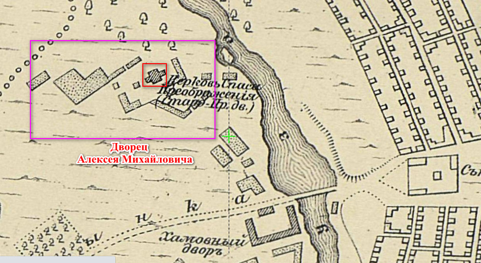 План Преображенского 1739 года. 