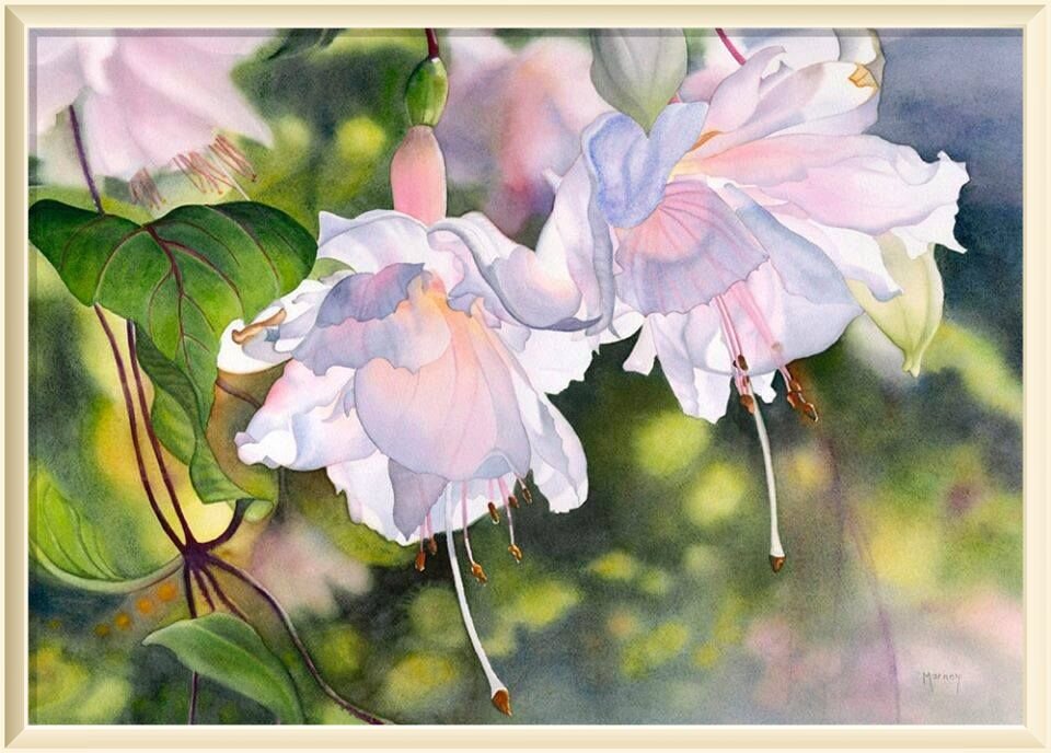 24. � Marney Ward SFCA "Dancing in the Light",  watercolour, 21x29"