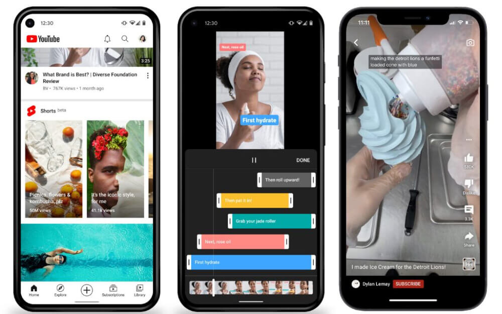 -Shorts на YouTube, например, ежедневно получают 15 млрд. просмотров 
