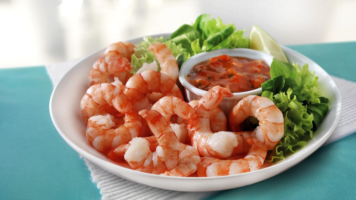    Салат с креветками