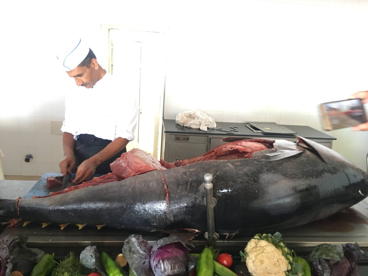 Стейк с тунцом, пожалуйста...