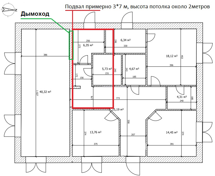 Продуманный проект одноэтажного дома 136 м². Фундамент уже залит. Планировка на оценку0