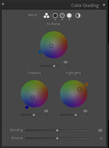 Главное меню Цветокоррекции