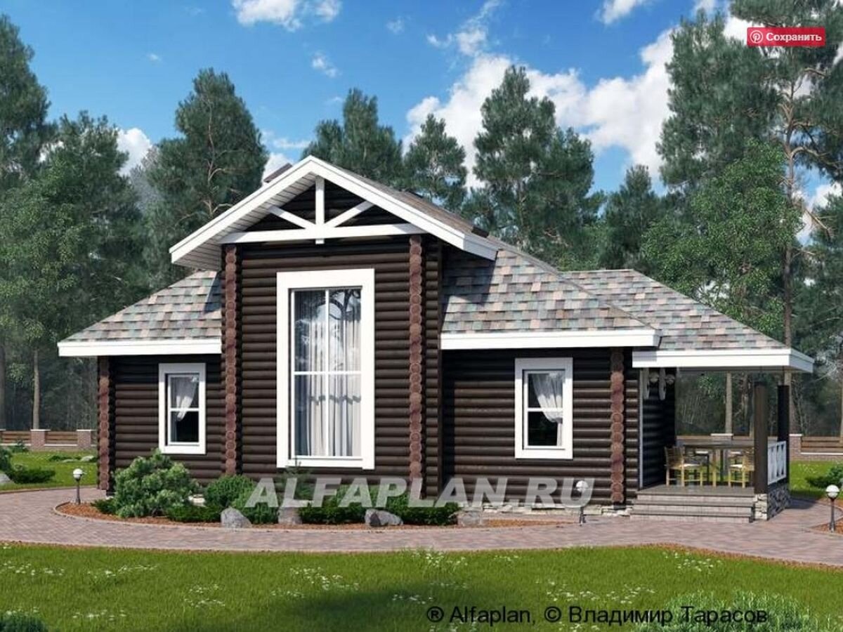 Проект загородного дома - бани 808С © Владимир Тарасов 