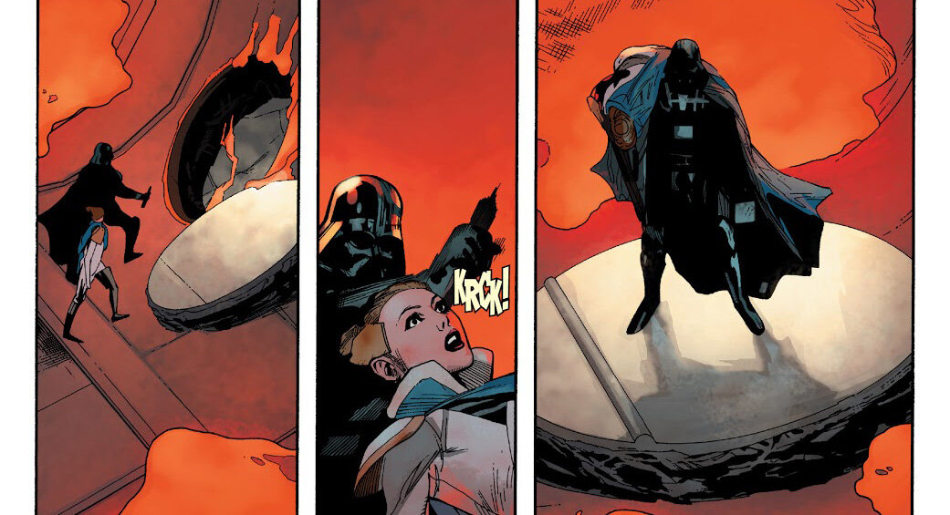 Фрагмент комикса "Darth Vader Annual / Дарт Вейдер - Ежегодник" (Marvel), илл. Лейнил Ю