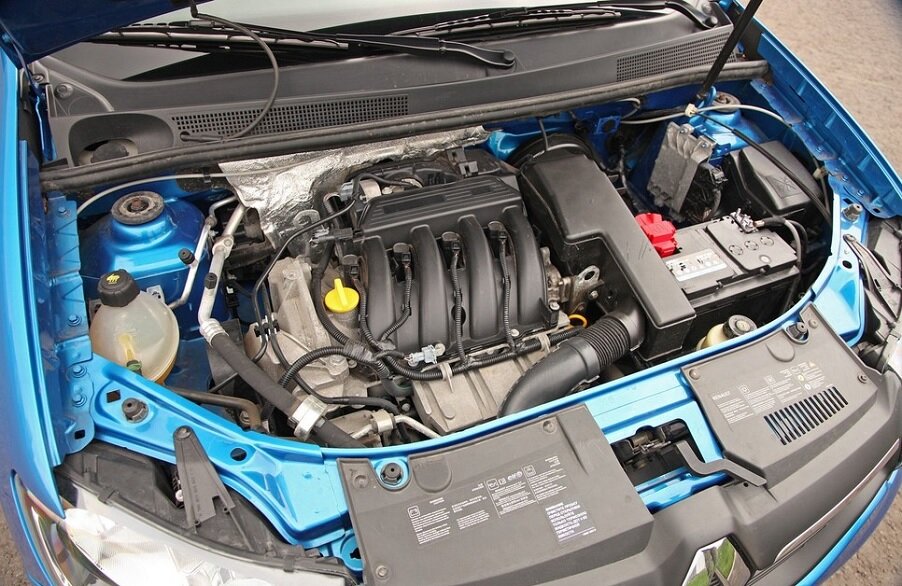 Контрактный (б/у) двигатель K4M 842 для Renault Logan 102-109 л.с 16V 1.6 л бензин 8201409267