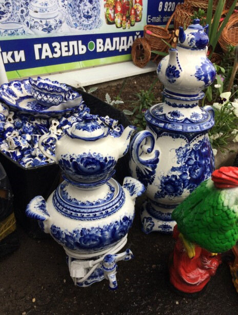 Гжельский электросамовар