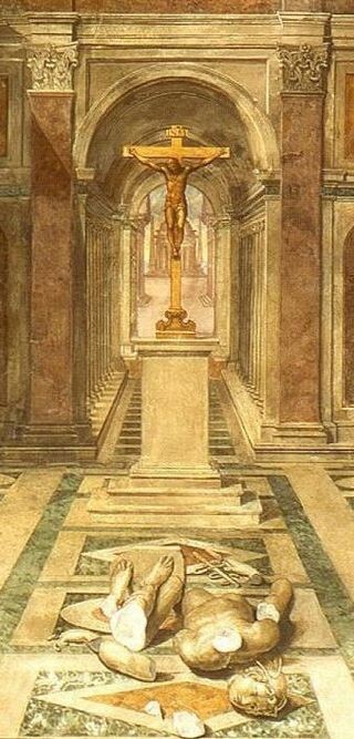  Триумф христианства. Худ. Томмазо Лаурети. Источник: https://en.wikipedia.org/