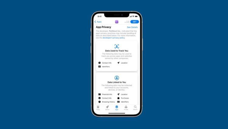 Так выглядит ярлык конфиденциальности в App Store 