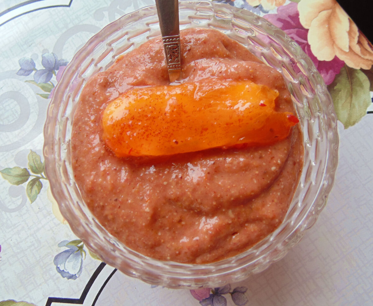 Десертик с курагой, хурмой и льном