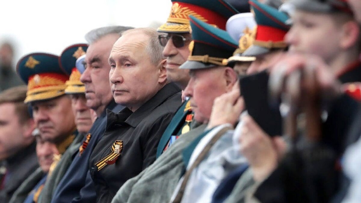 На параде присутствовал президент Владимир Путин