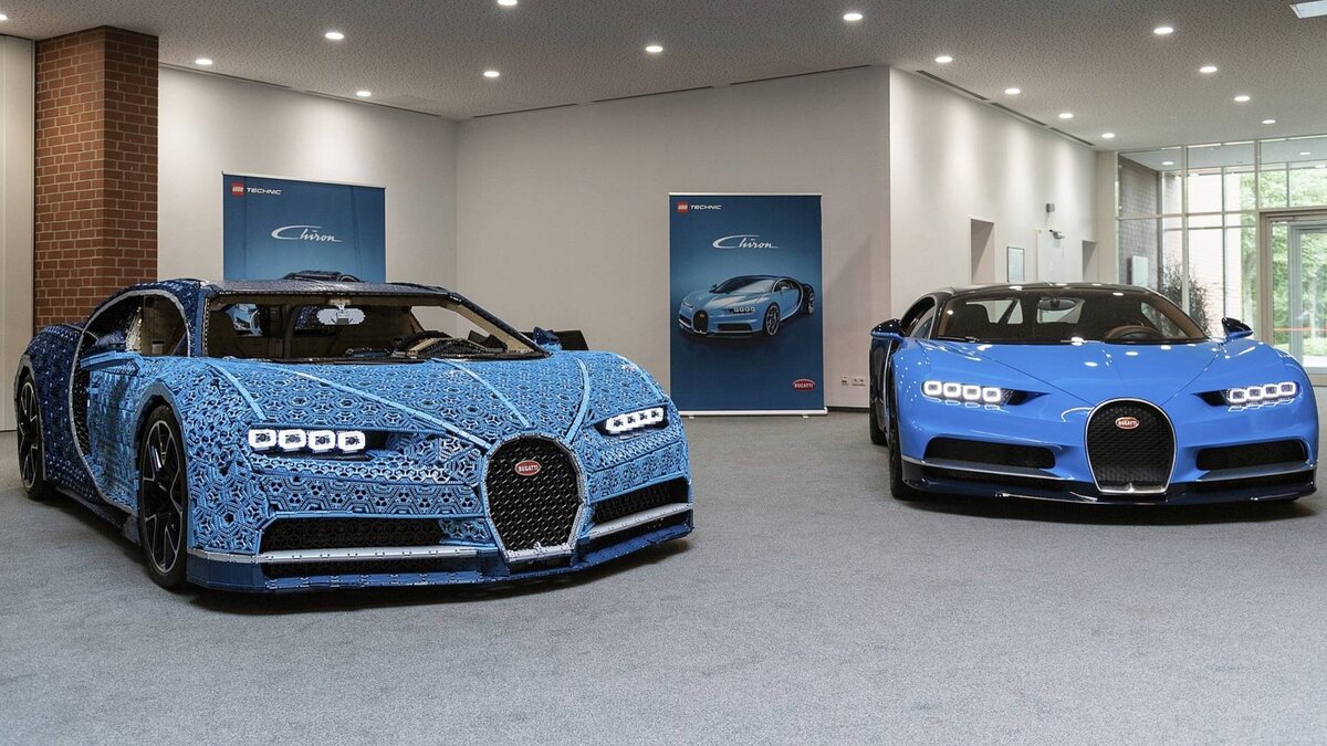 Как потратить 1 МЛН деталей LEGO? Едущая 1:1 Модель Bugatti Chiron.