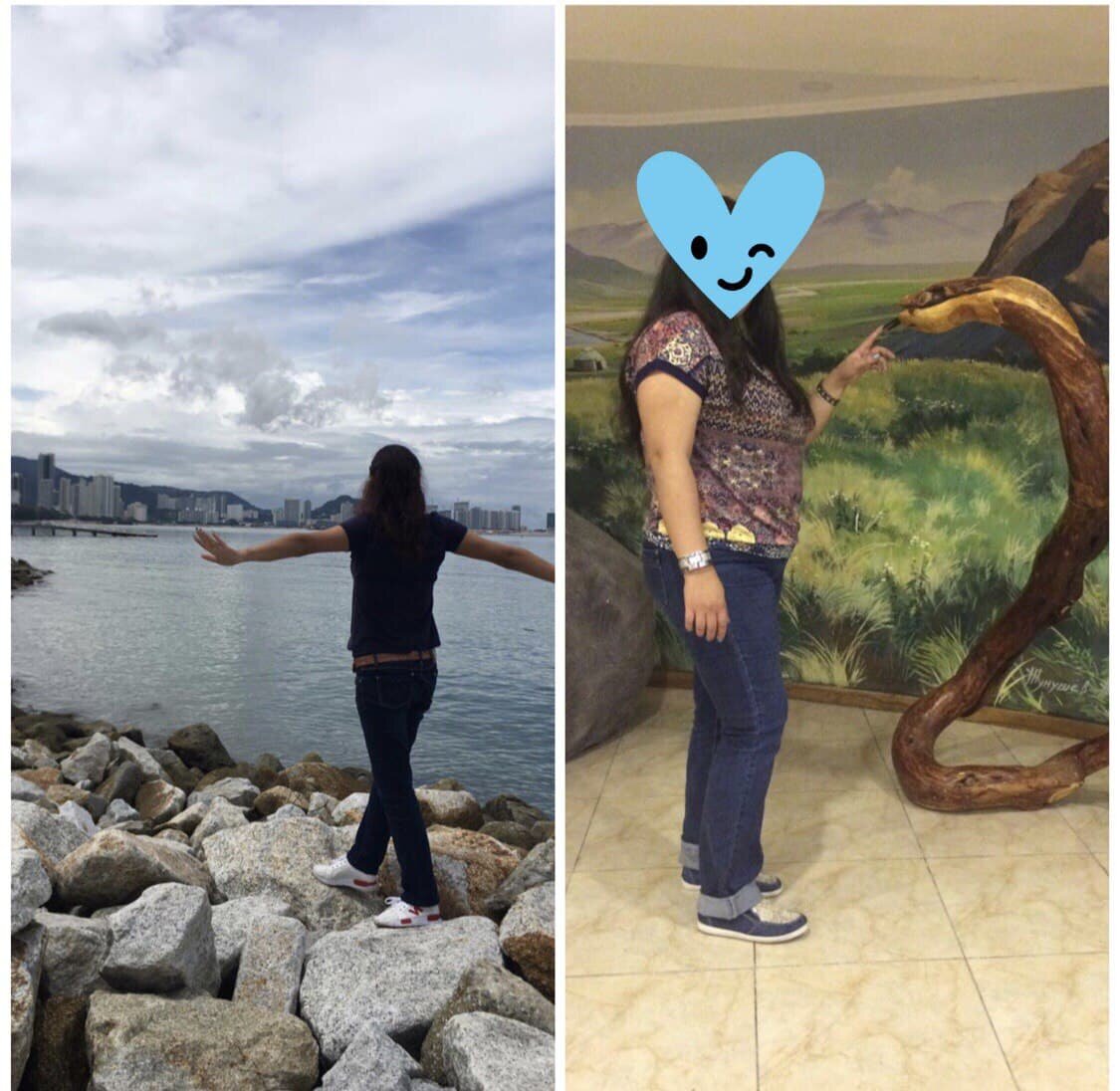 На фото я до и после (сами понимаете не хочется чтобы знакомые узнали)