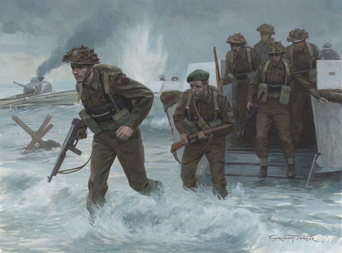 «День Д», 6 июня 1944 года. Художник: Грэм Тернер.
