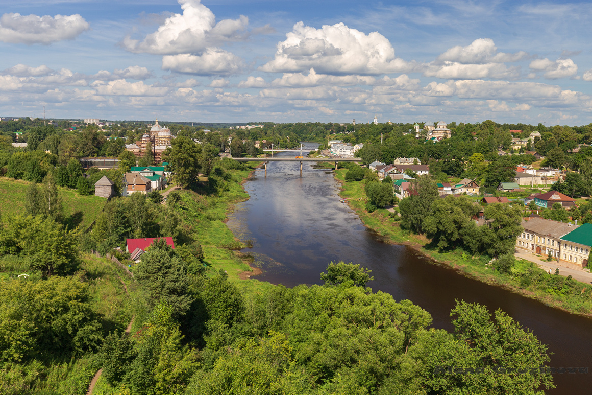 Вид на Торжок со Свечной башни