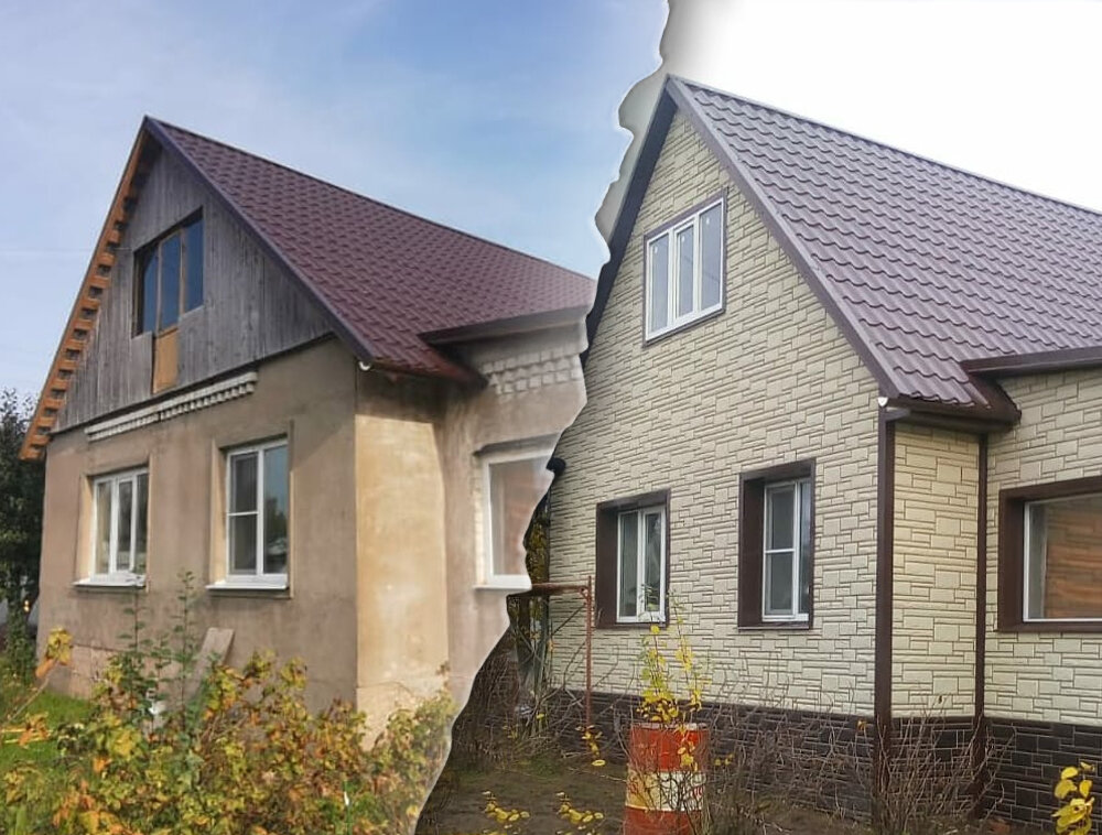 Фасадные панели "Камень". Источник фото: @karkasdom69