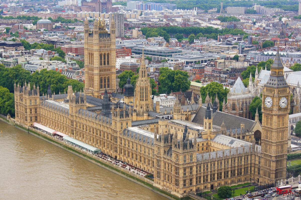 А вот так башня выглядит с колеса обозрения "Лондонское Око". Фото автора