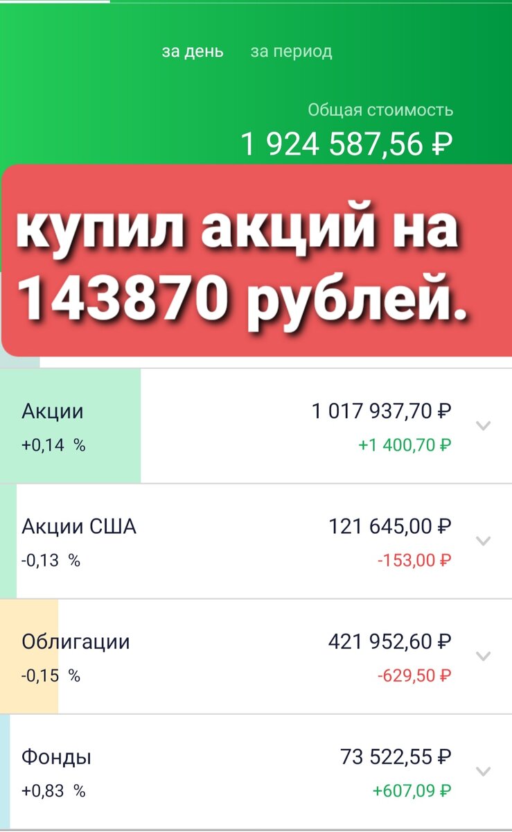 Один из моих портфелей