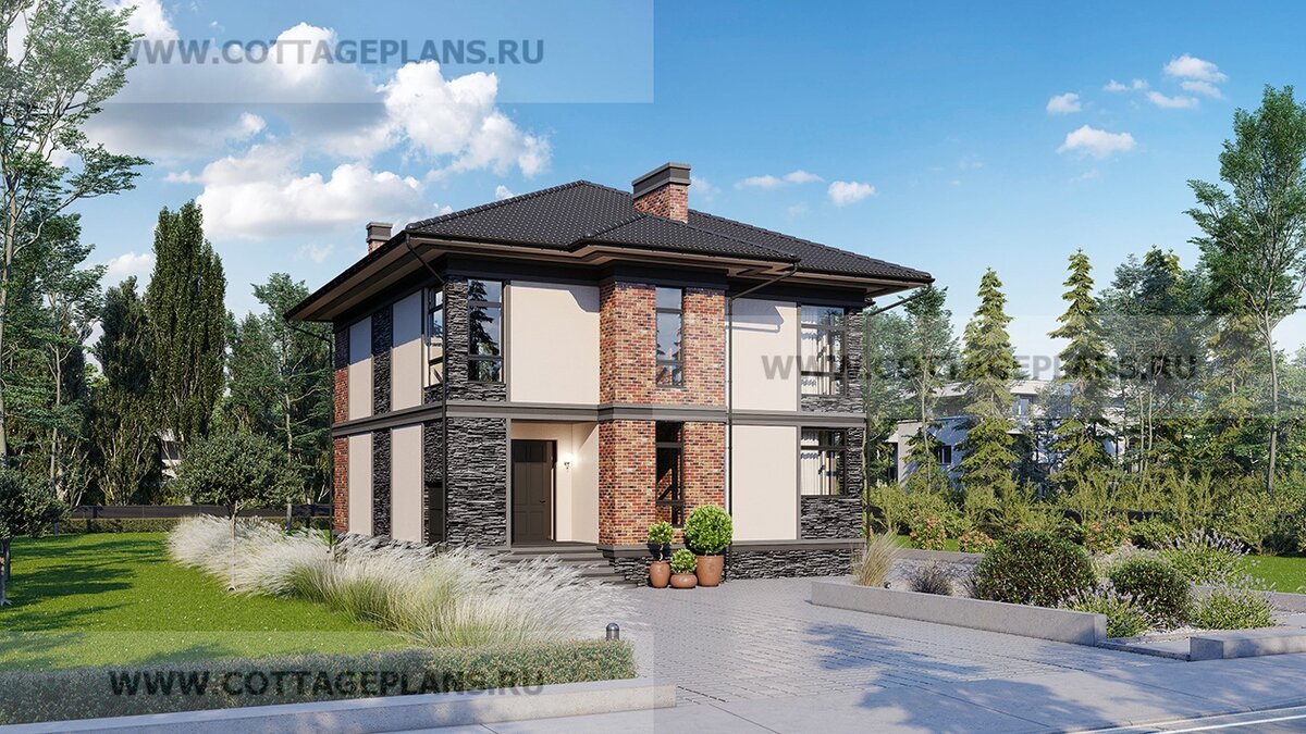  
Фасады дома. Источник фото: https://www.cottageplans.ru