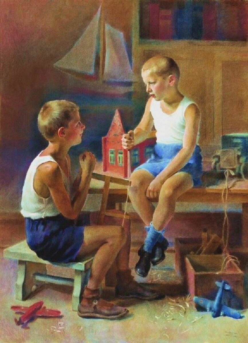 Е. Кацман "Умелые руки" 1955 год.