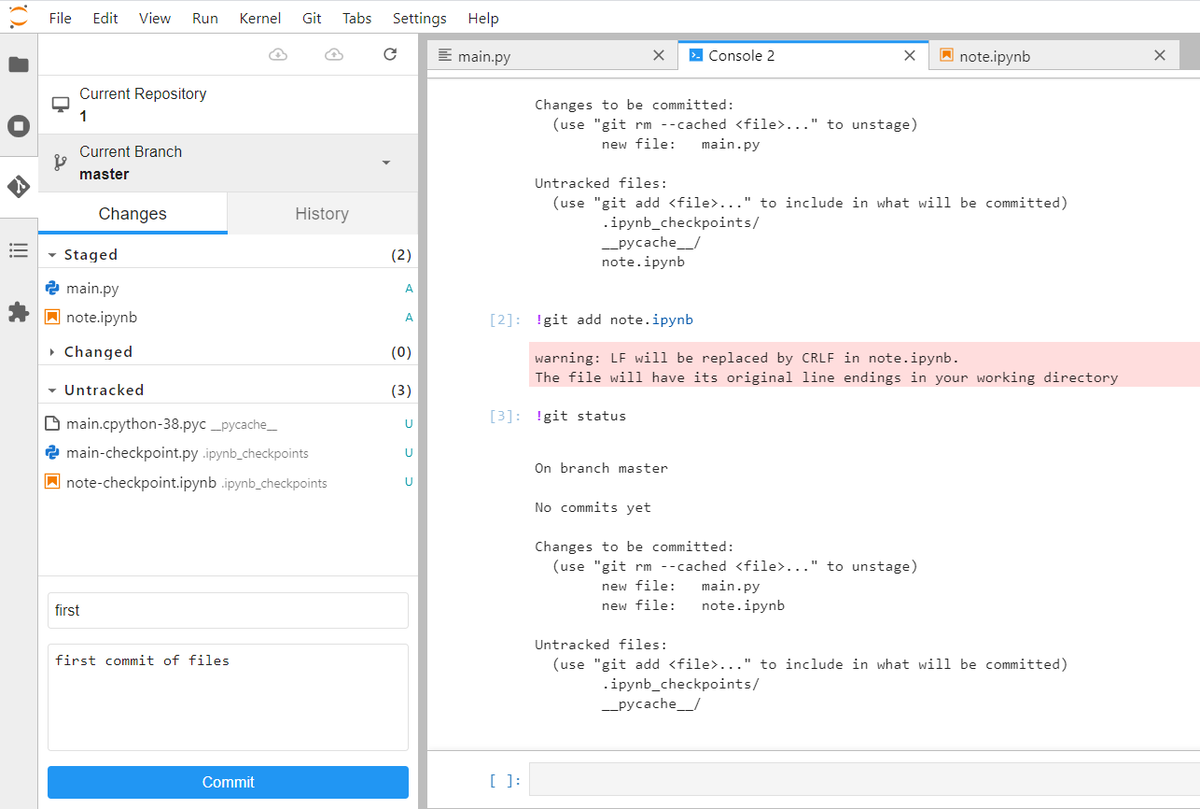 Работа с Git из JupyterLab | Властелин машин | Дзен