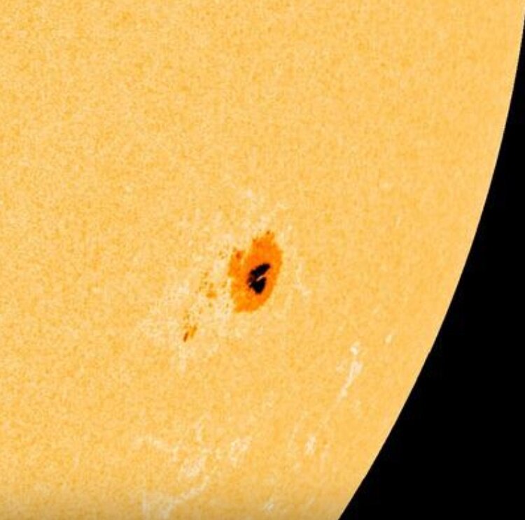  Активный регион в крупном масштабе, изображение сайта www.spaceweatherlive.com