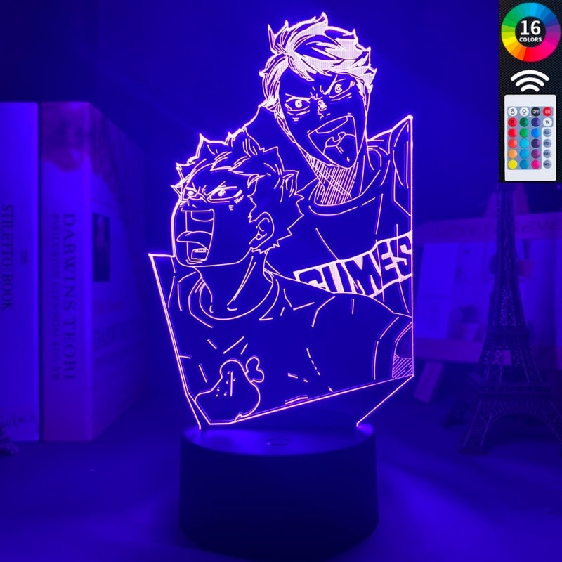 Незуко 3d светодиодный ночной светильник