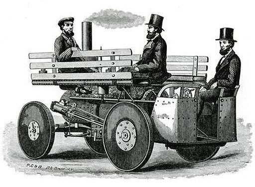 Dudgeon Steam Wagon 1853. Подобных проектов в середине XIX века было немало...