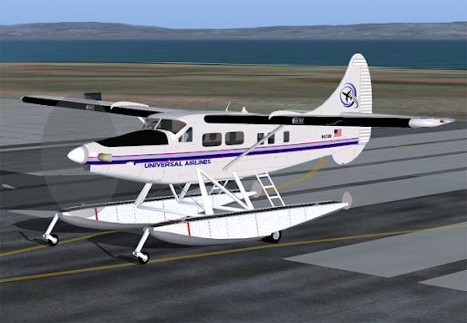 Турбовинтовой вариант  de Havilland Canada DHC-3  Оtter с поплавками.