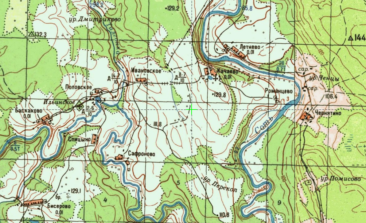 Сотский стан на современной карте